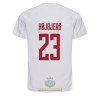 Maglia ufficiale Danimarca Pierre-Emile Hojbjerg 23 Trasferta Mondiali 2022 per Uomo